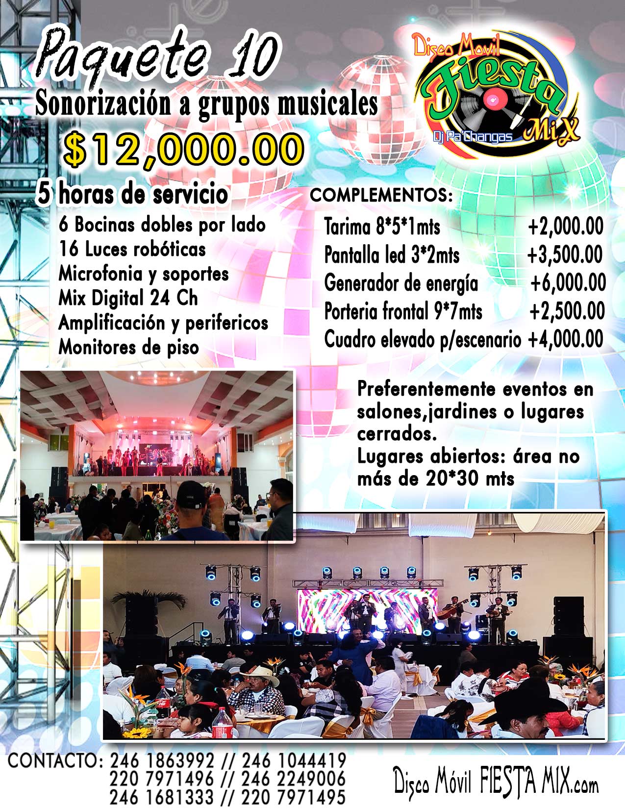 contratacion disco movil dj para quinceanera boda eventos sociales en tlaxcala
